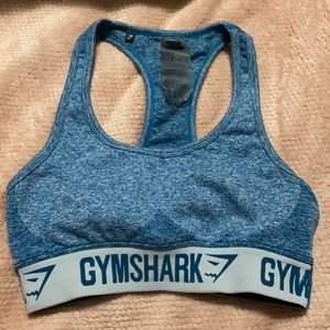 GYMSHARK medium sports bra in blue